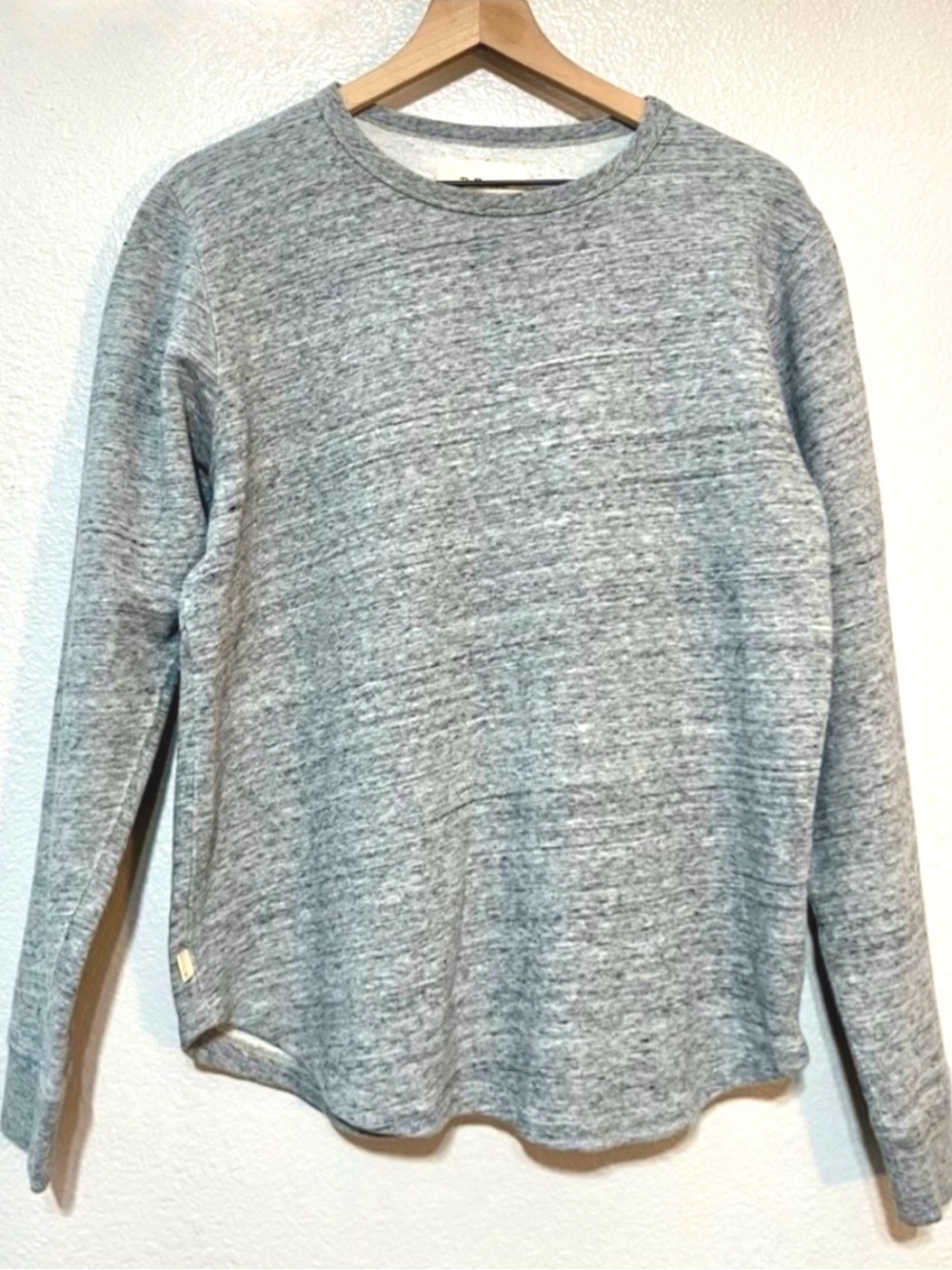 Bellerose Gray Rounded Hem Sweatshirt Small